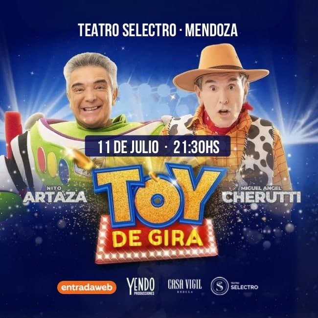 Nito Artaza y Miguel Angel Cherutti presentan Toy de Gira — Teatro