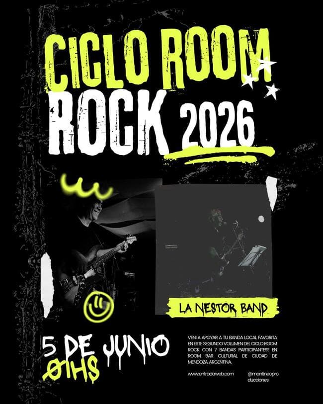 Ciclo Room Rock 2026 - La Nestor Band