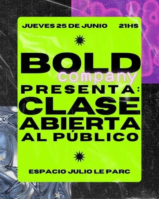 Bold Company Clase Abierta Al Publico