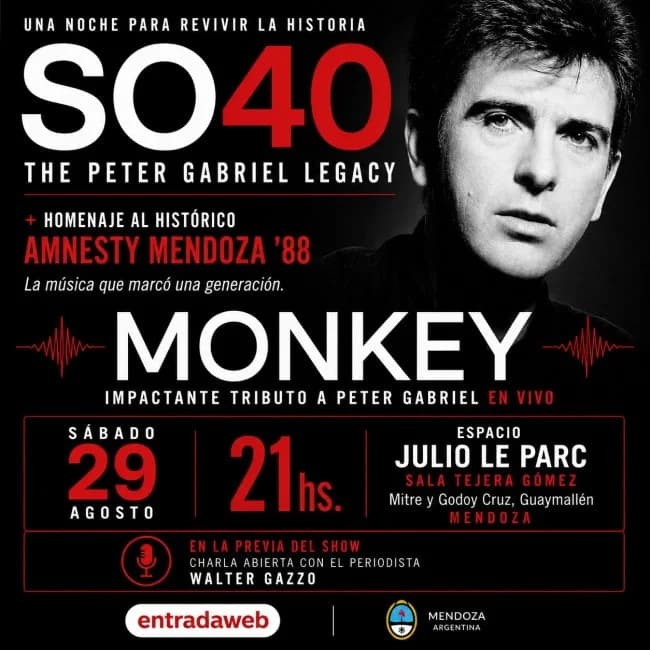 Monkey Tributo a Peter Gabriel — Música
