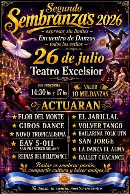 Segundo Sembranzas 2026 - Encuentro de Danzas — Teatro