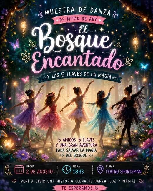 Muestra de Danza: "El Bosque Encanto y Las 5 Llaves de la Magia" — Teatro