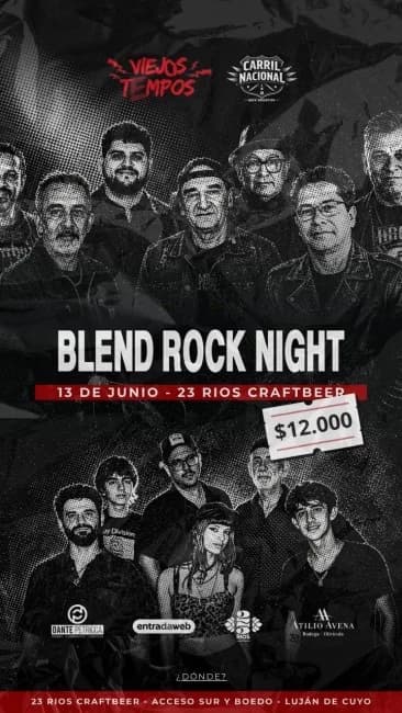 Carril Nacional y Viejos Tempos "Blend Rock Night"