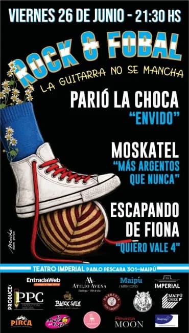 Rock And Fobal: la Guitarra No Se Mancha