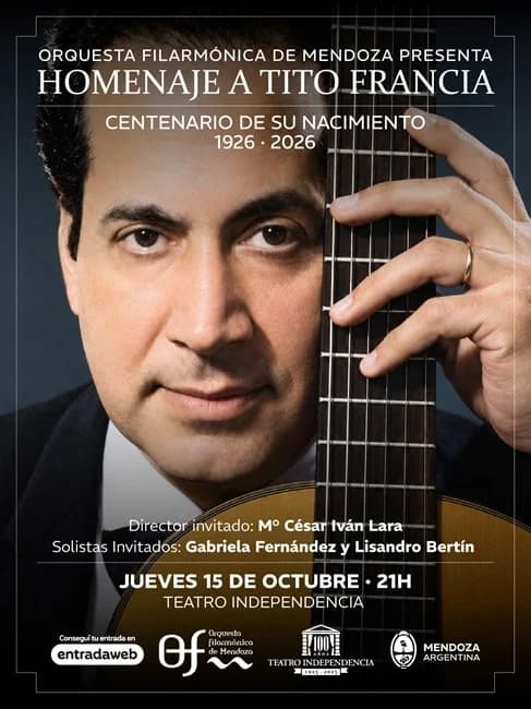 La Orquesta Filarmonica de Mendoza: "Concierto Homenaje a Tito Francia"